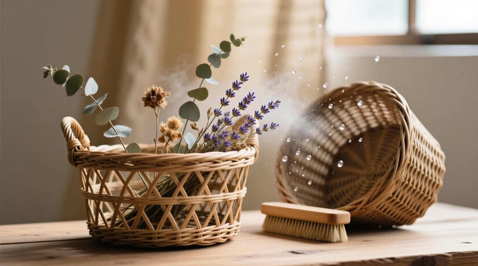 eco friendly cleaning tips for rattan baskets
