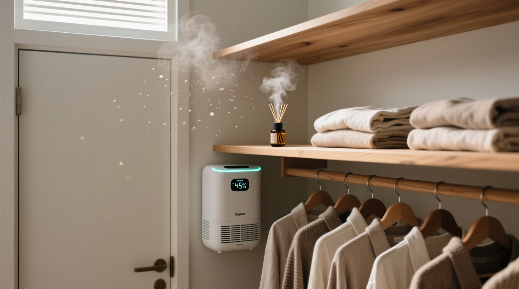 closet organization tips aromatherapy diffusers vs moisture control