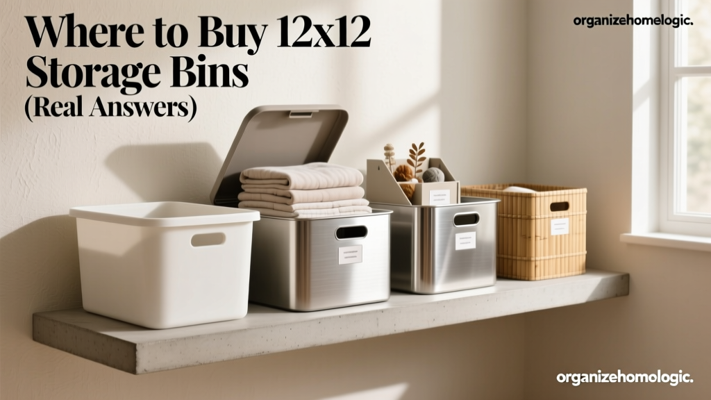 Where to Buy 12x12 Storage Bins (Real Answers)