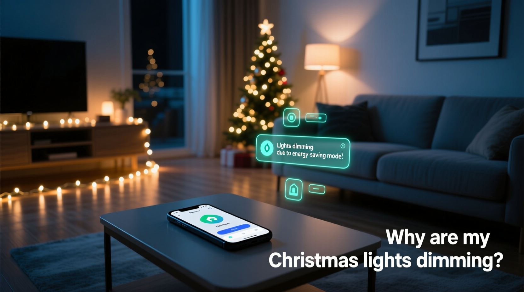 why does my smart home dim the christmas lights unexpectedly