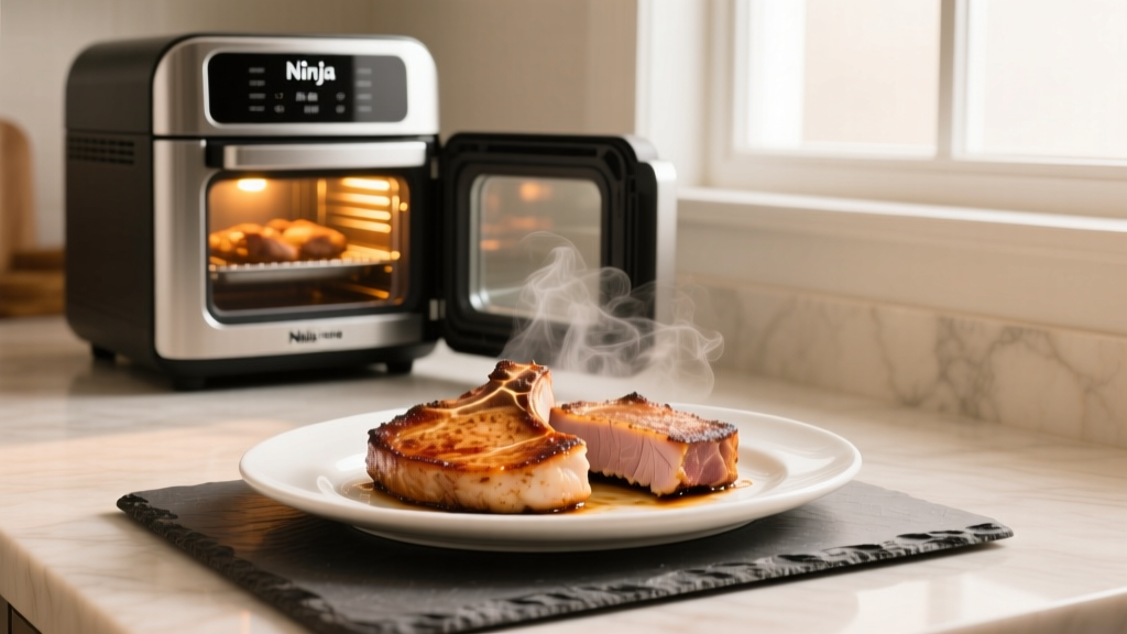 Perfect Pork Chops in Ninja Foodi Air Fry Oven