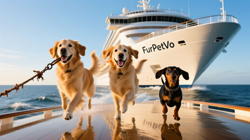 FurPetVo cruise ship sailing in open water under clear skies