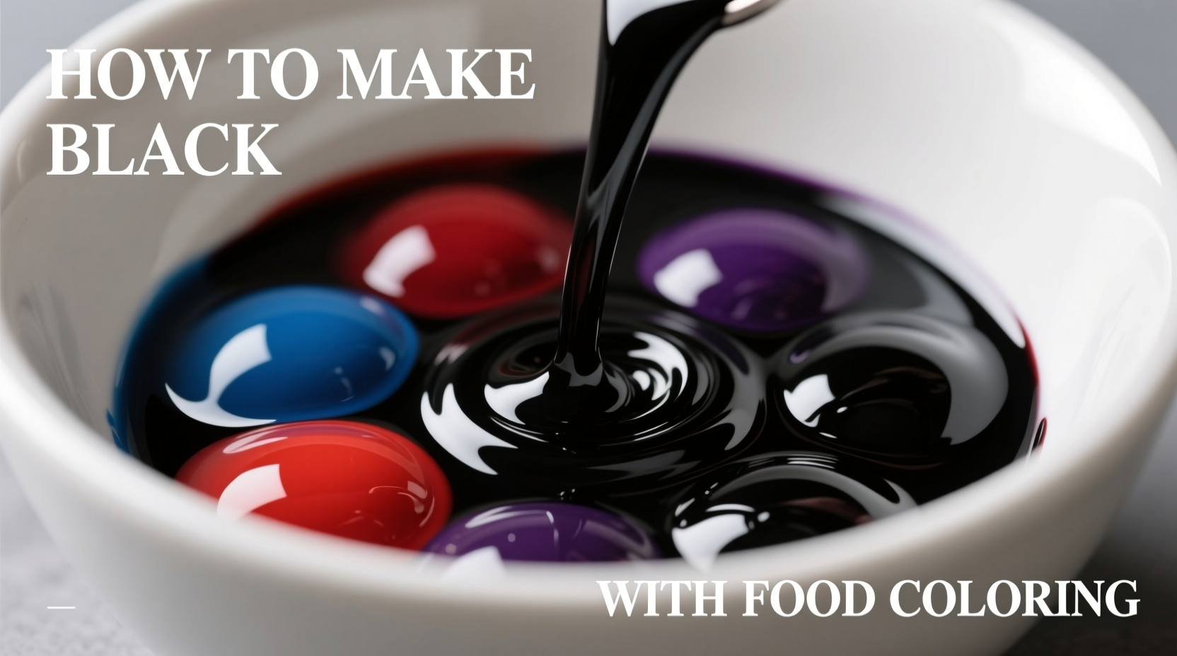 how do you make the color black with food coloring