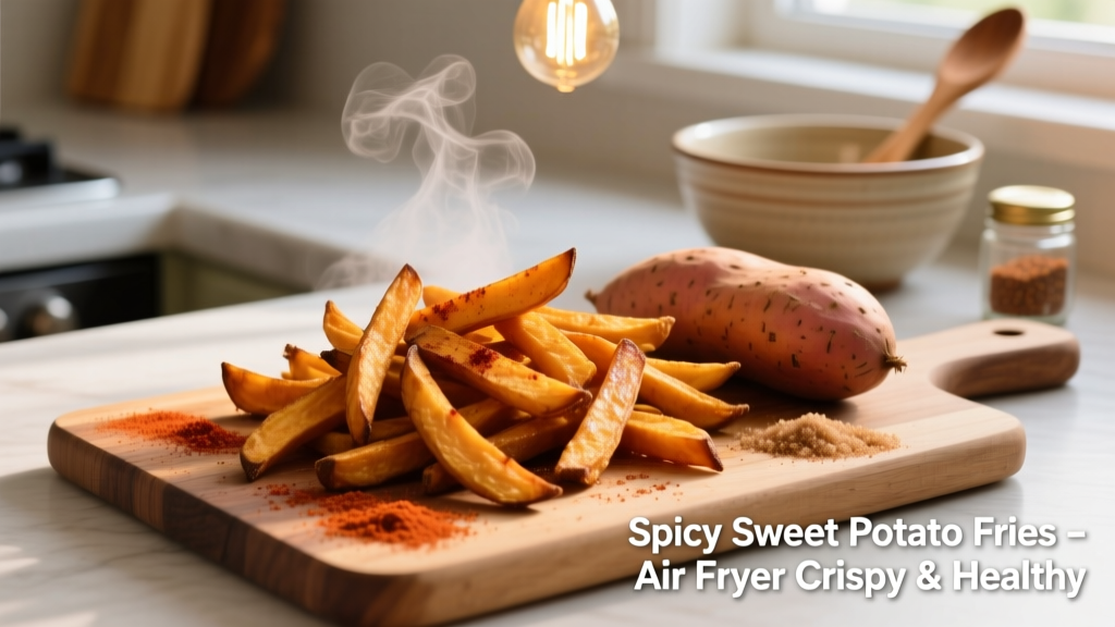 Crispy Spicy Sweet Potato Fries in Air Fryer