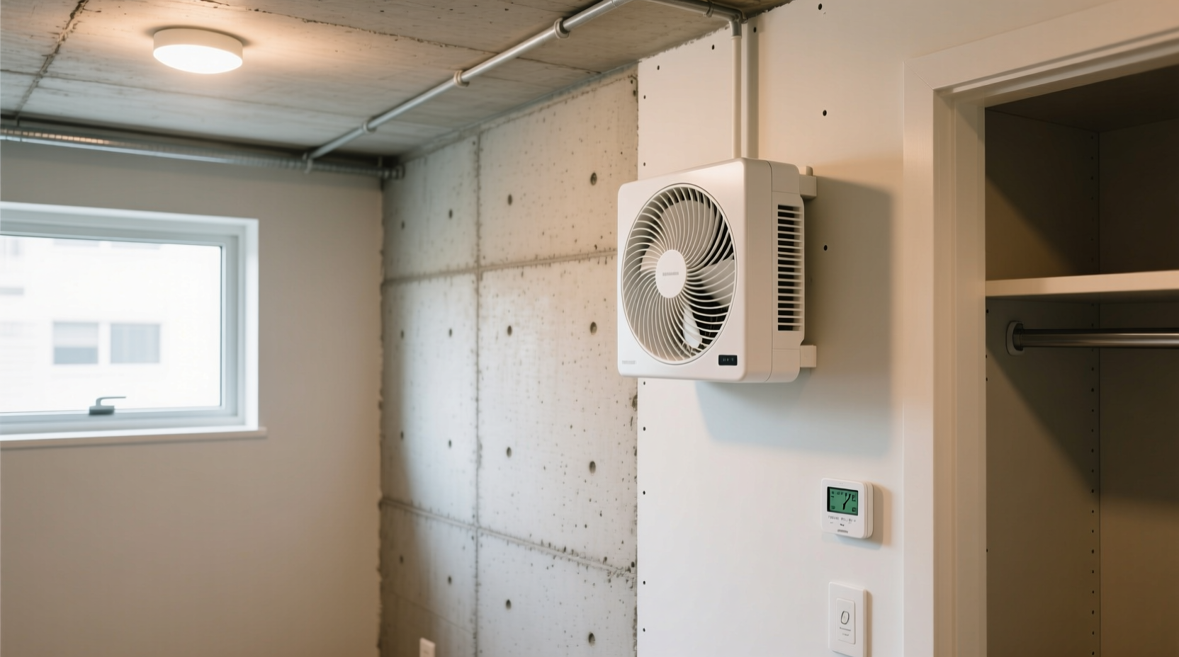 closet fan for basement apartment