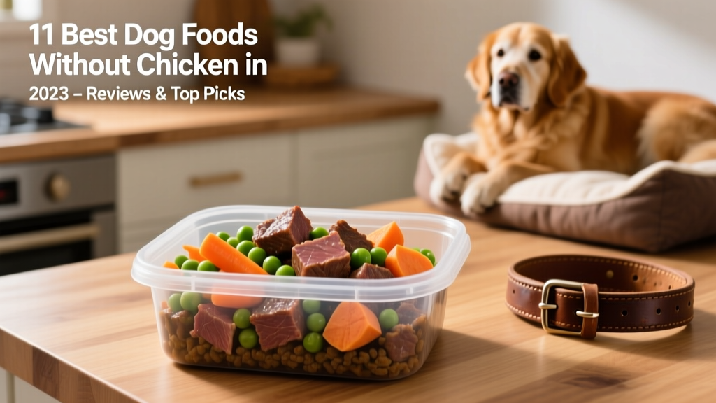 Fresh beef-based dog food in a reusable container with visible chunks of meat and vegetables