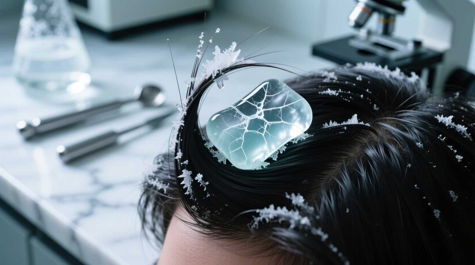 freeze the gum in your hair for easier removal
