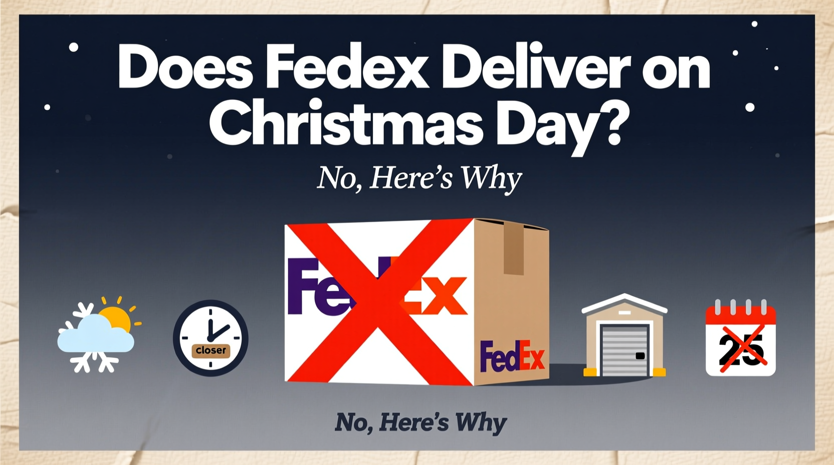 does fedex deliver on christmas day
