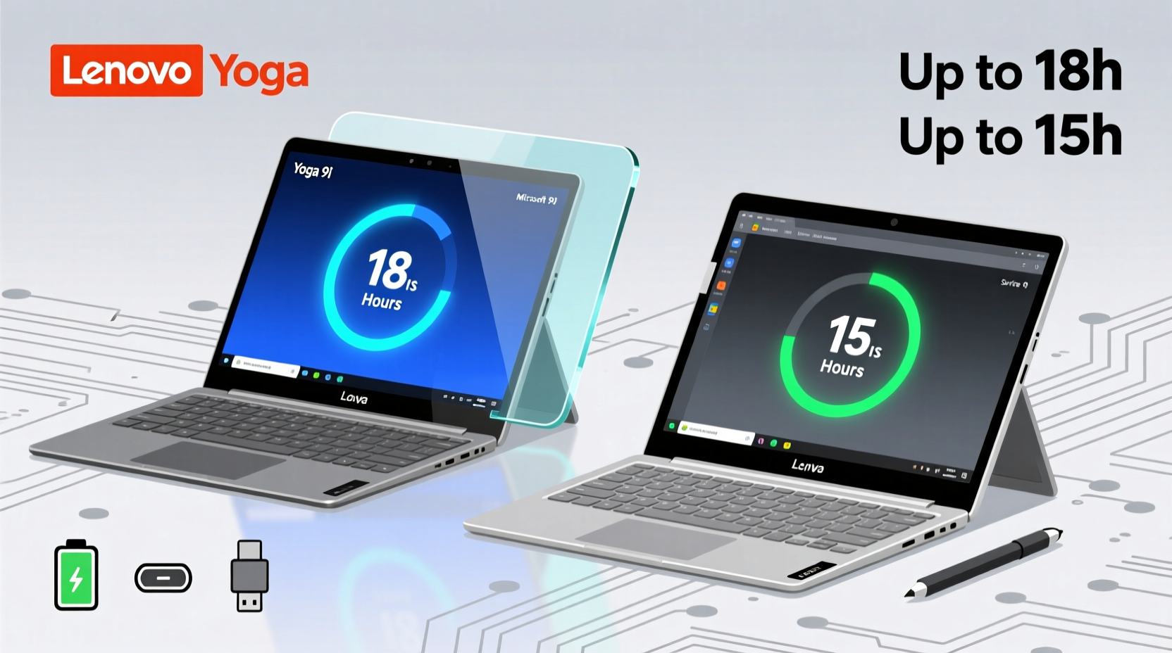 Lenovo Yoga Vs Microsoft Surface Pro Which 2 In 1 Lasts Longer On Battery