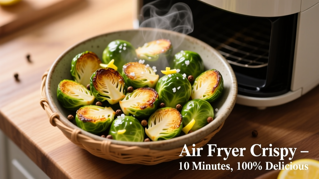 Smashed Brussels Sprouts in Air Fryer (Crispy & Easy!)