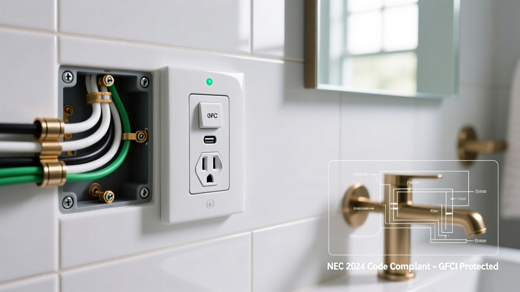 Modern Bathroom Electrical Outlet Ideas & Wiring Diagrams