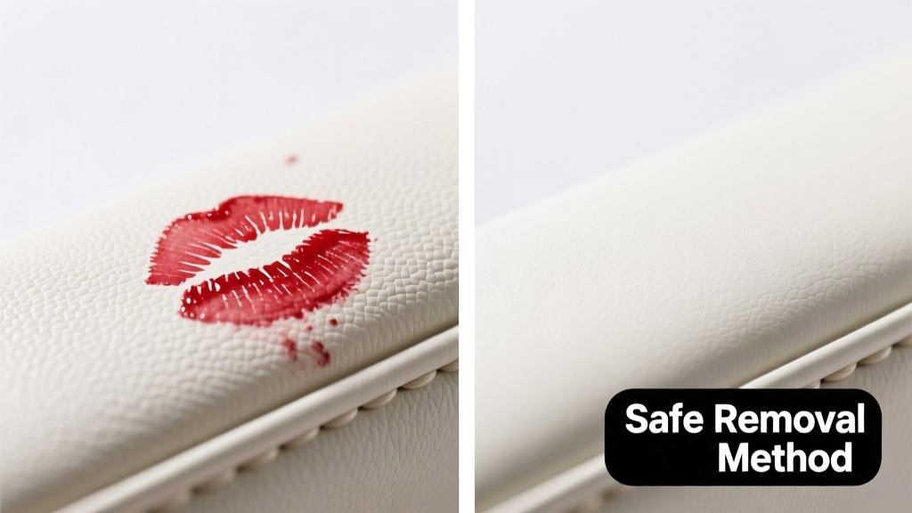 How to Remove Lipstick from Vinyl Upholstery Safely