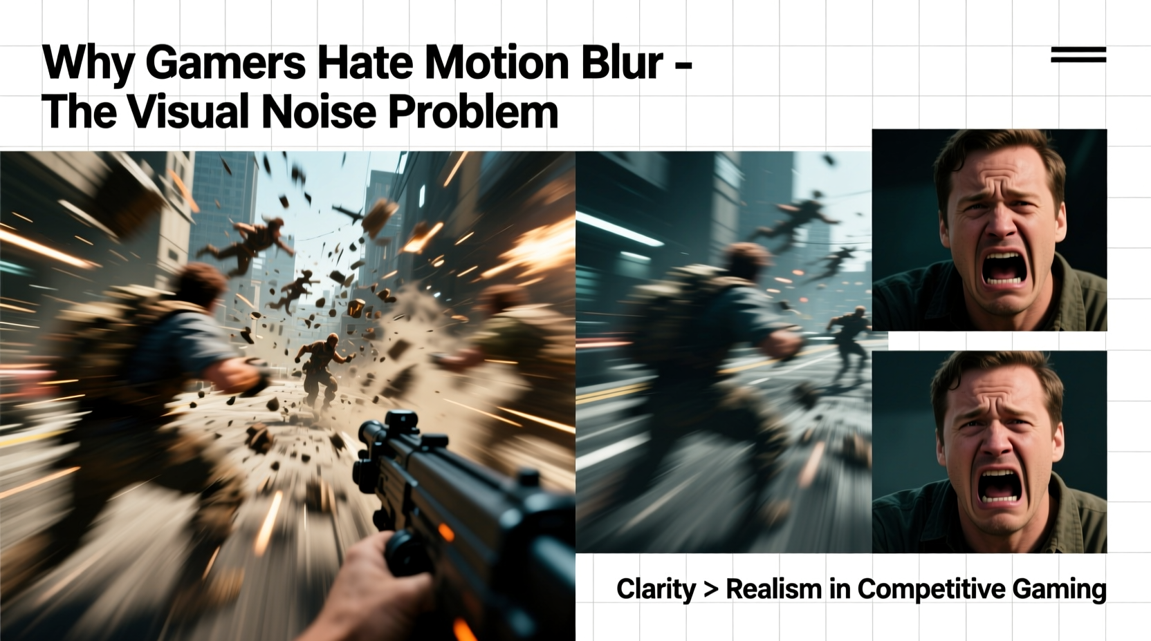 why do gamers hate motion blur so much explaining the visual noise