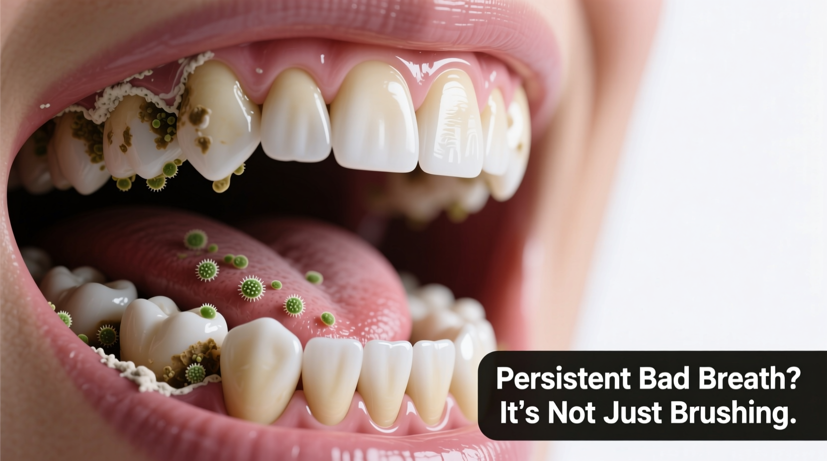 why does my breath smell even after brushing morning routines that help