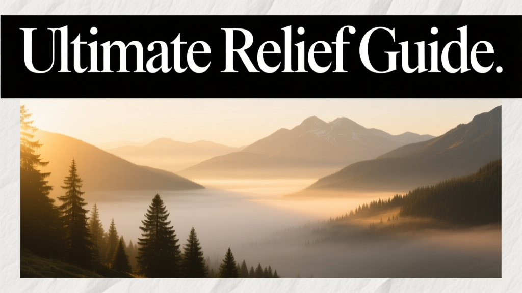 Ultimate Relief Guide: Evidence-Based Strategies for Physical, Mental, and Sleep-Related Discomfort