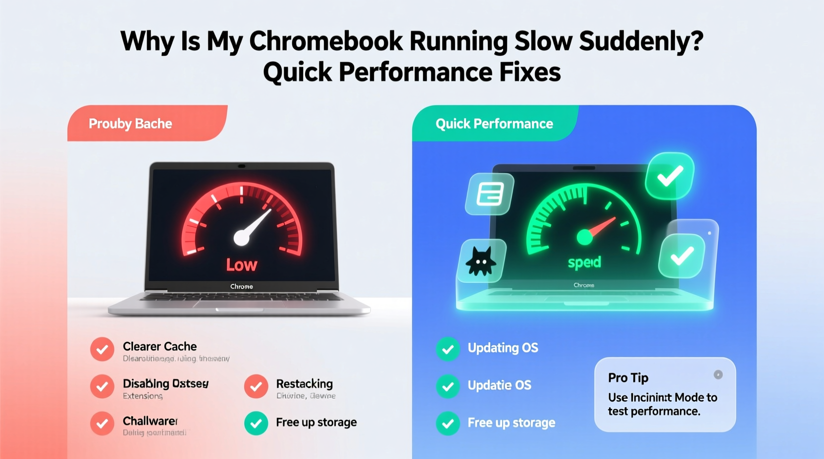 why is my chromebook running slow suddenly quick performance fixes
