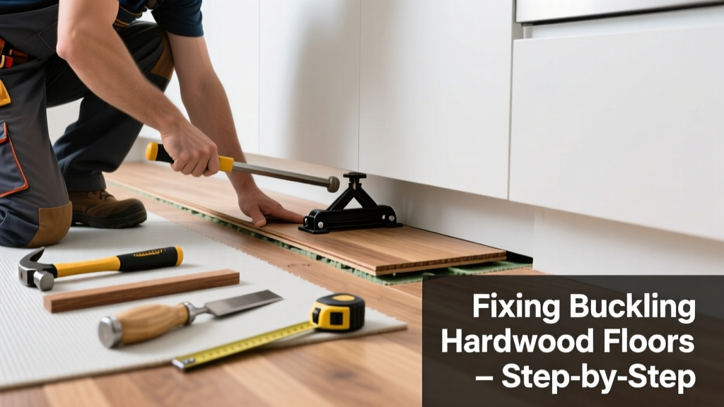 Fix Buckling Hardwood Floors in the Kitchen