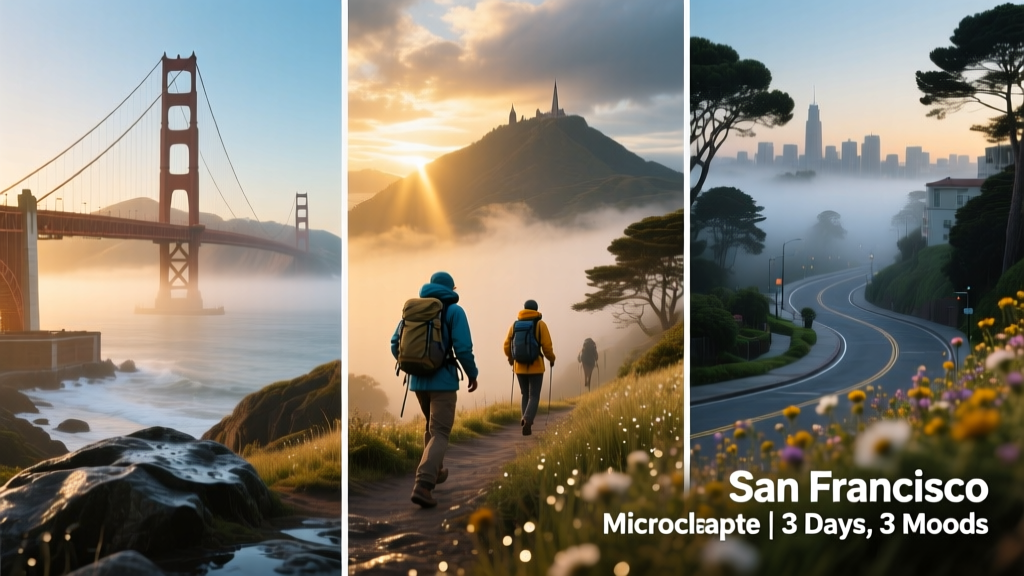 Three Days of Outdoor Activity Across San Francisco’s Microclimates: A Practical, Data-Driven Itinerary