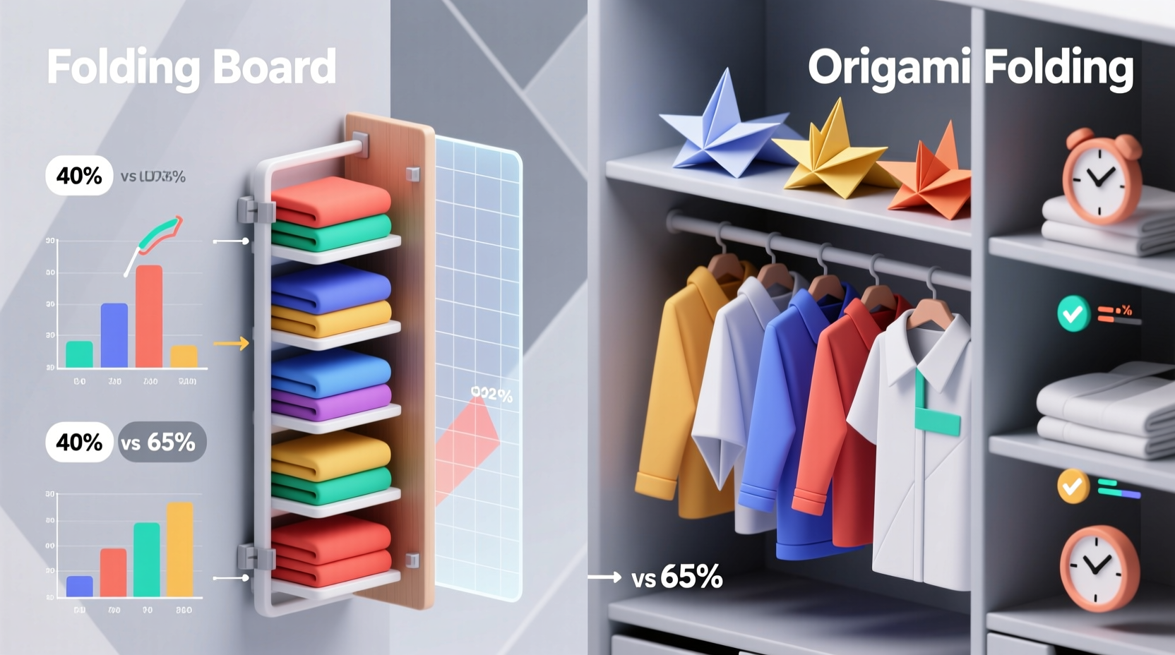 folding board vs origami folding which saves more space