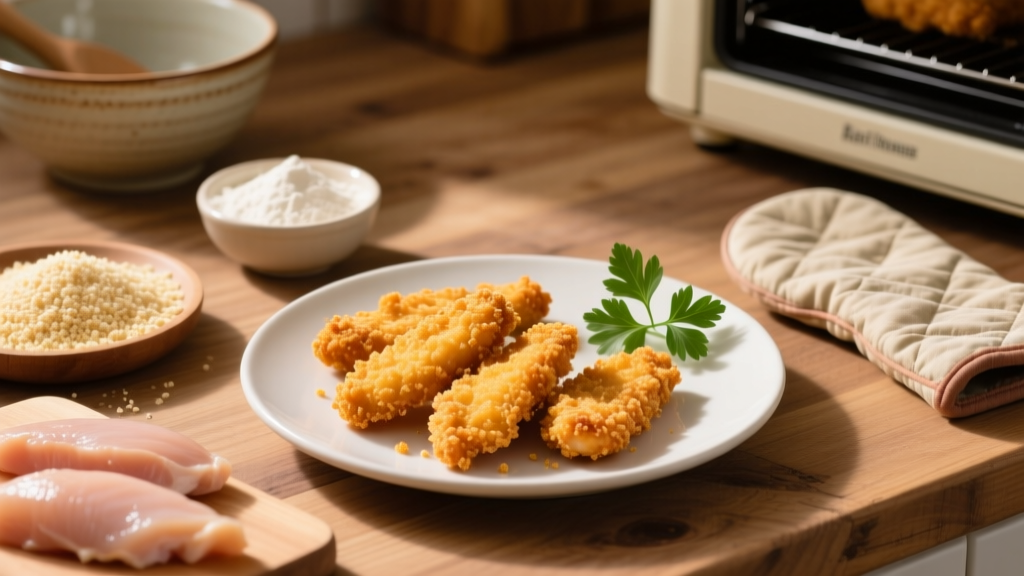 Panko Chicken Tenders Without Egg (Air Fryer)