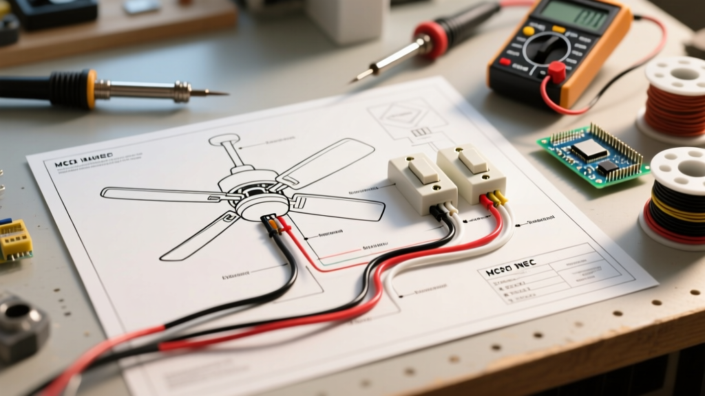 Installation Planning: Wiring Diagram for Ceiling Fan With 2 Switches