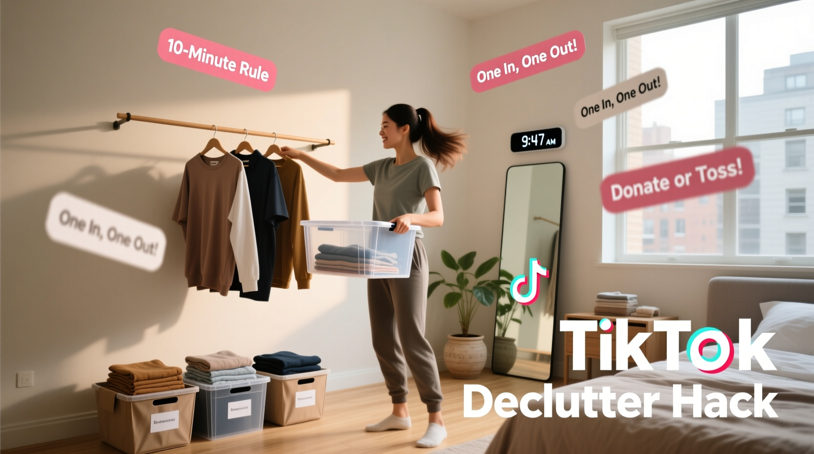 cart tiktok decluttering hack