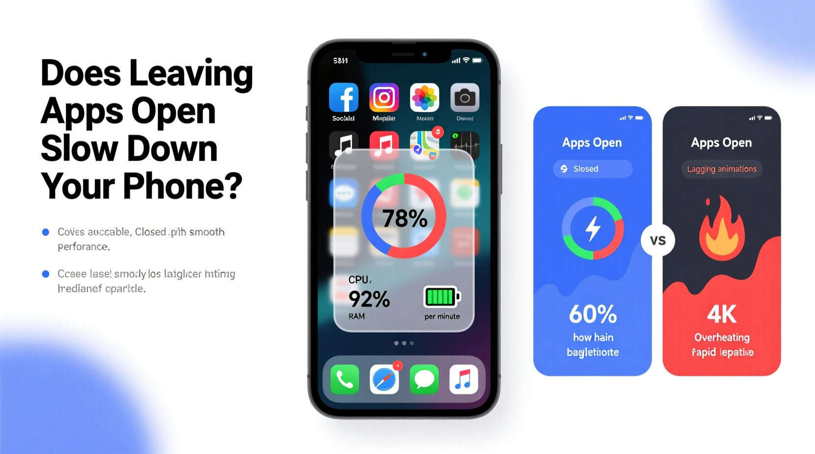 does leaving apps open in background really slow down your phone