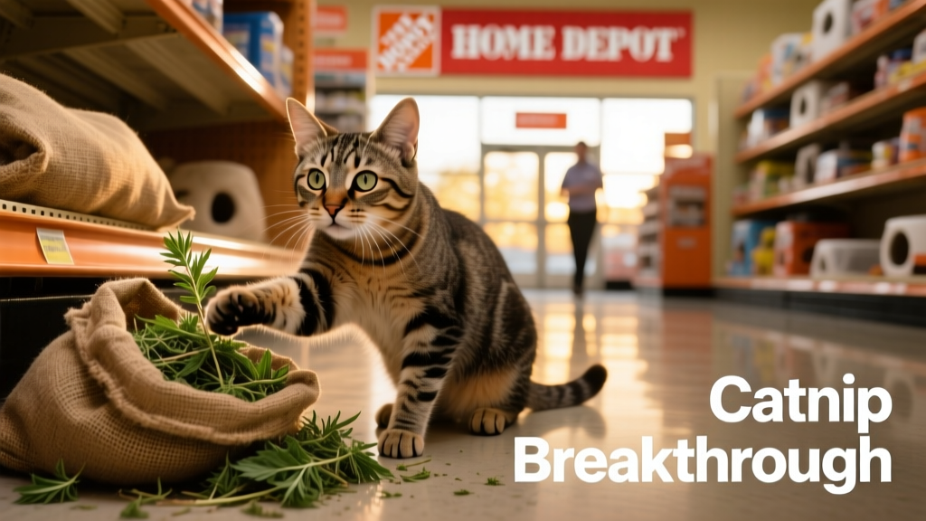 This Stray Cat’s Catnip Discovery at Home Depot Is Going Viral