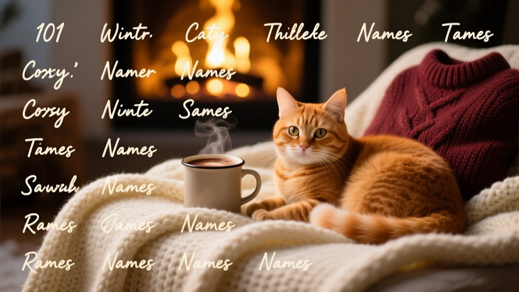 101 Cozy Winter Cat Names to Keep Your Kitty Feeling Warm and Fuzzy All Year Long