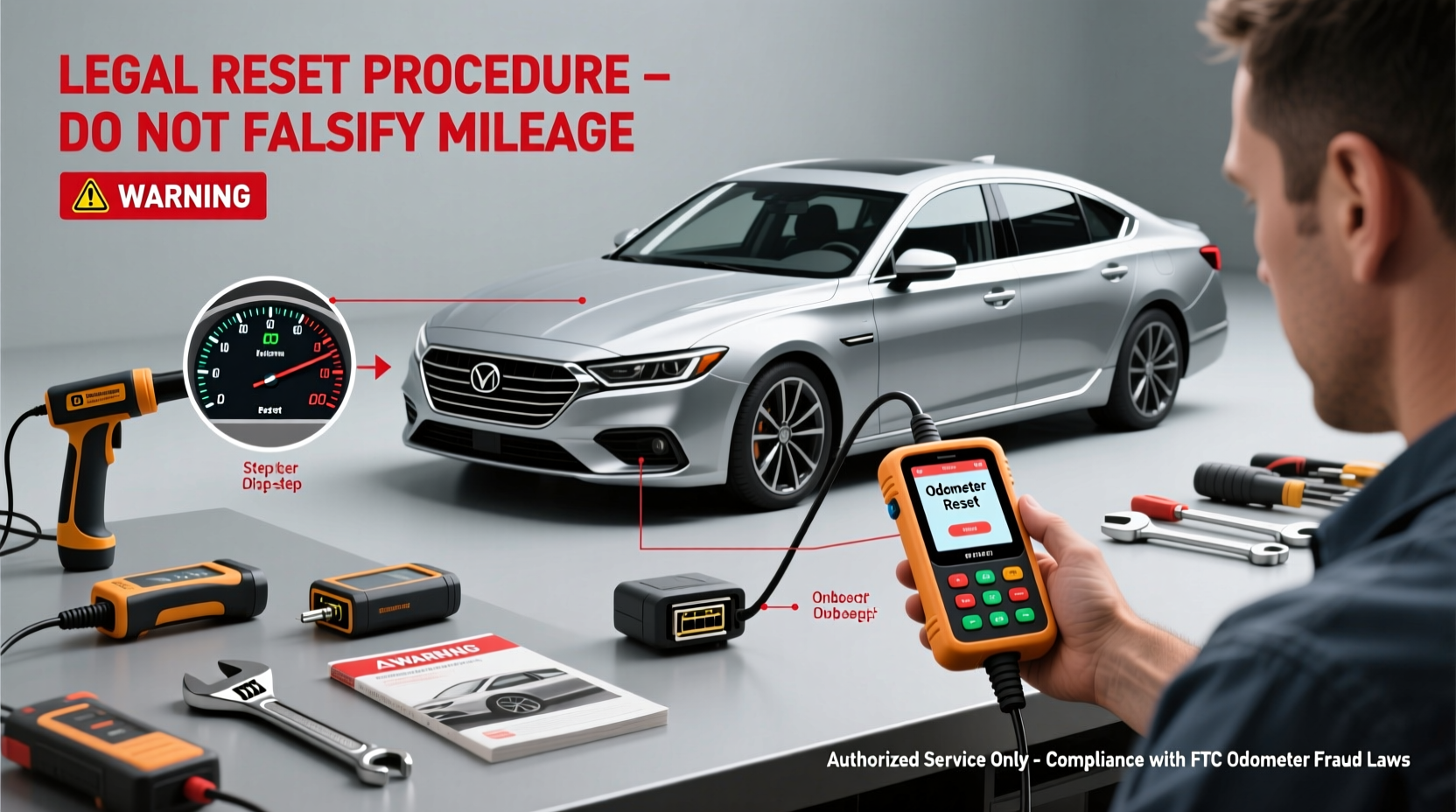 how do you reset the miles on a car