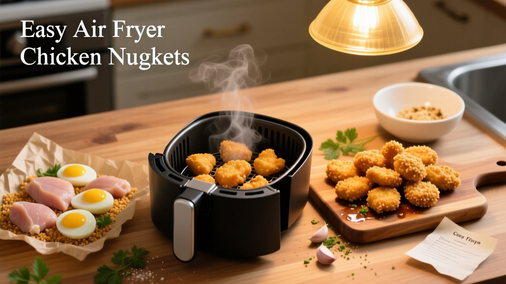 Crispy Air Fryer Chicken Nuggets (Healthy & Easy!)