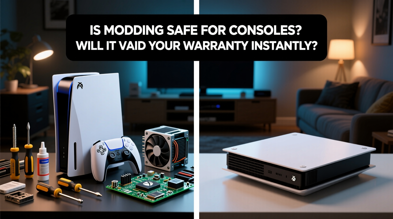 is modding safe for consoles or will it void your warranty instantly