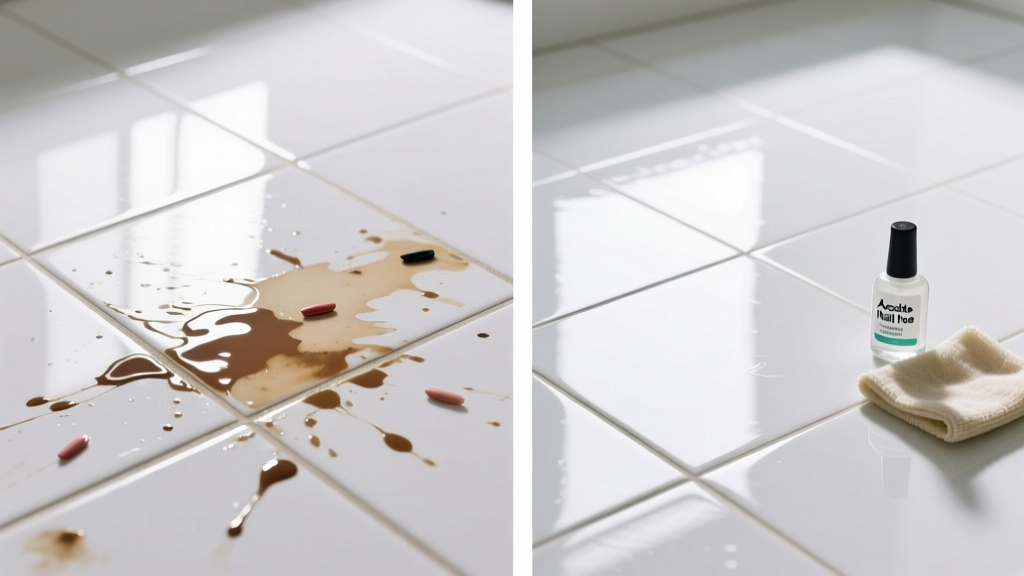How to Remove Nail Polish from Tile Safely