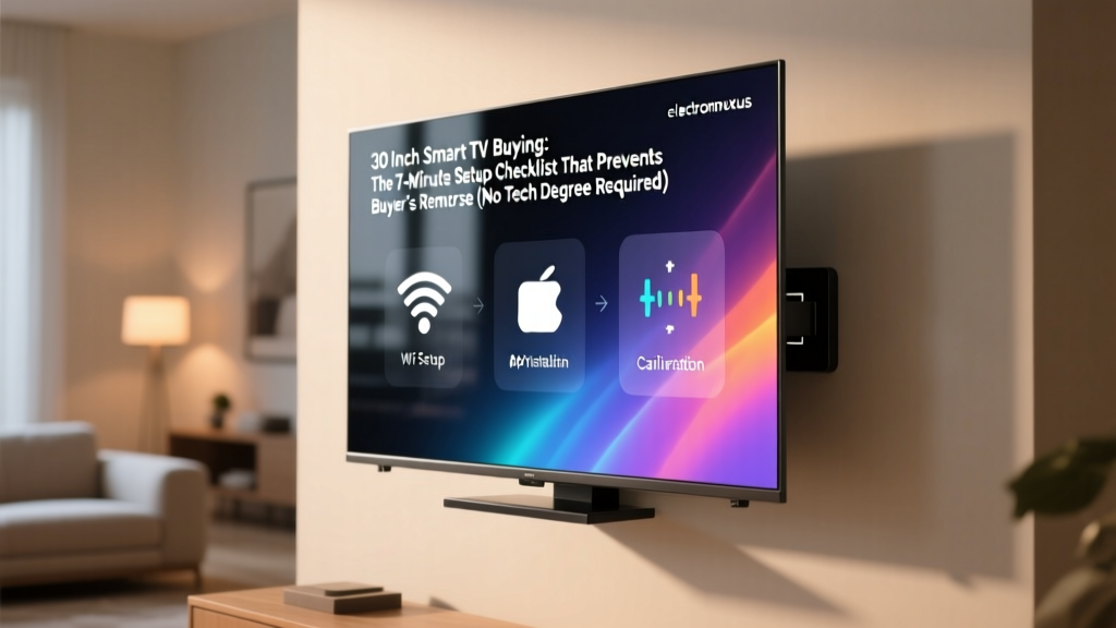 30 Inch Smart TV Buying: The 7-Minute Setup Checklist That Prevents Buyer’s Remorse (No Tech Degree Required)