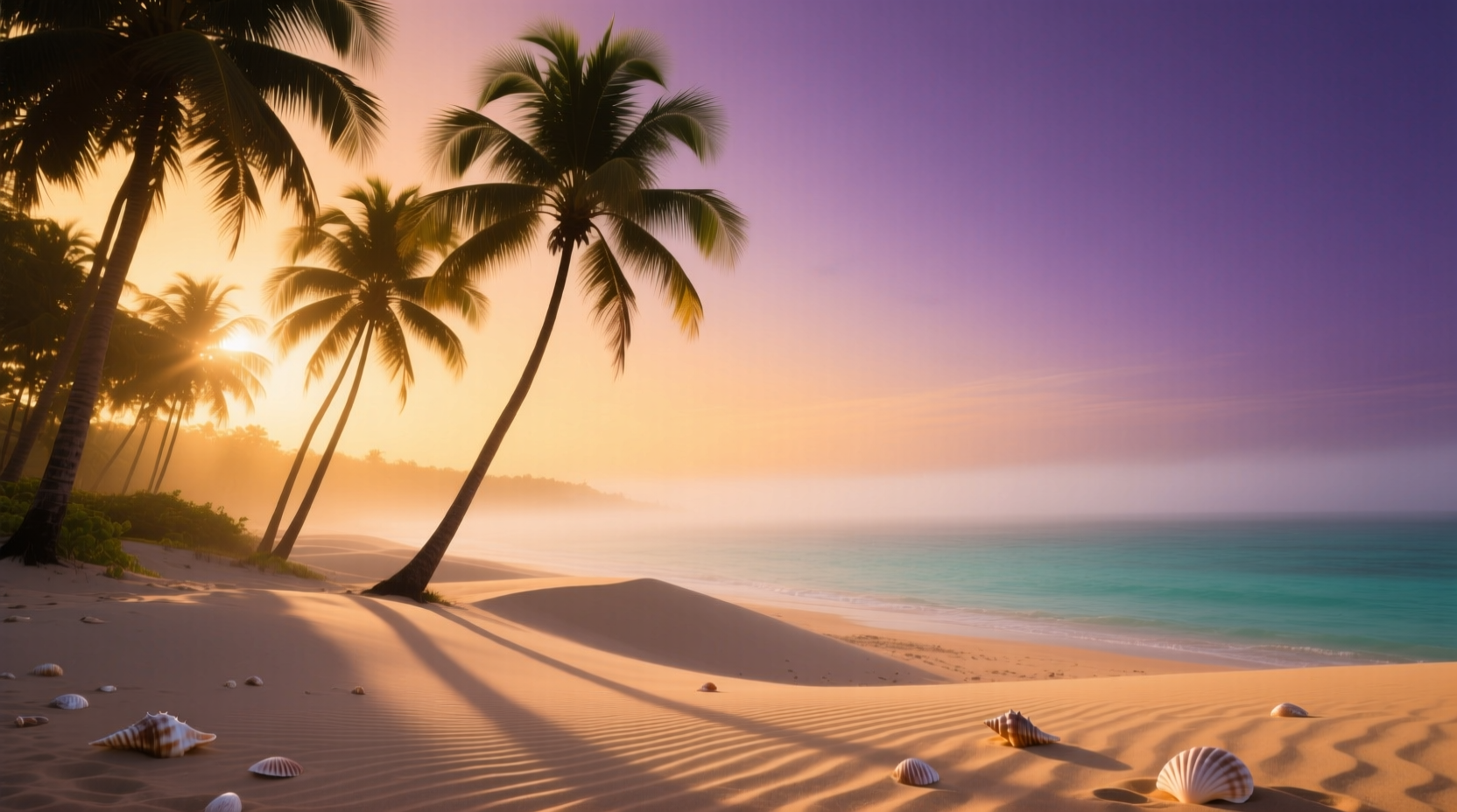landscape palm trees