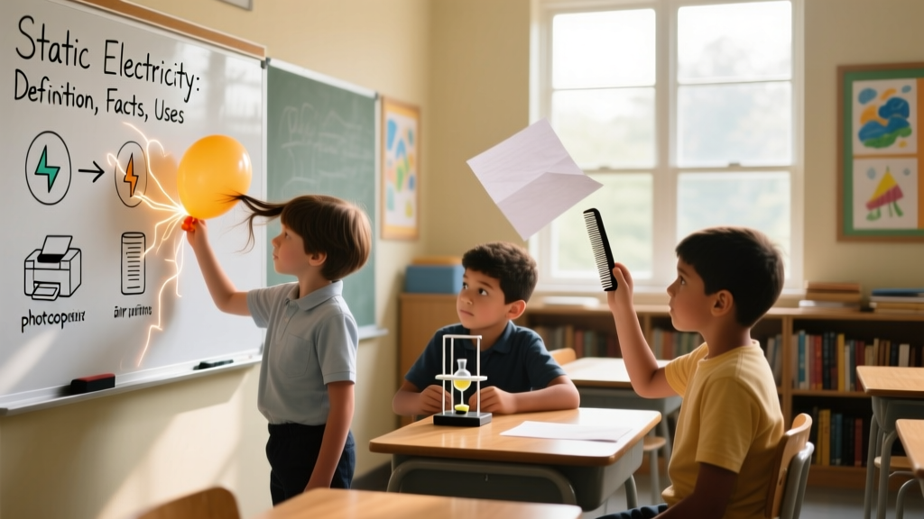 Static Electricity for Kids: Simple Definition, Fascinating Facts, and Real-World Uses
