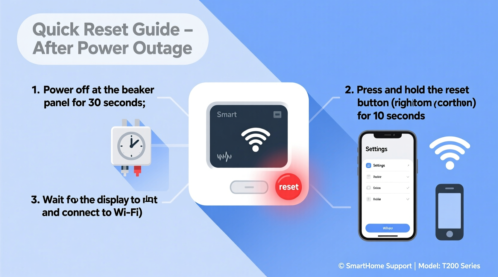 why is my smart thermostat acting weird after power outage quick reset guide