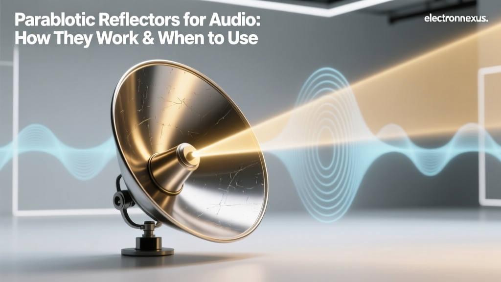 Parabolic Reflectors for Audio: How They Work & When to Use