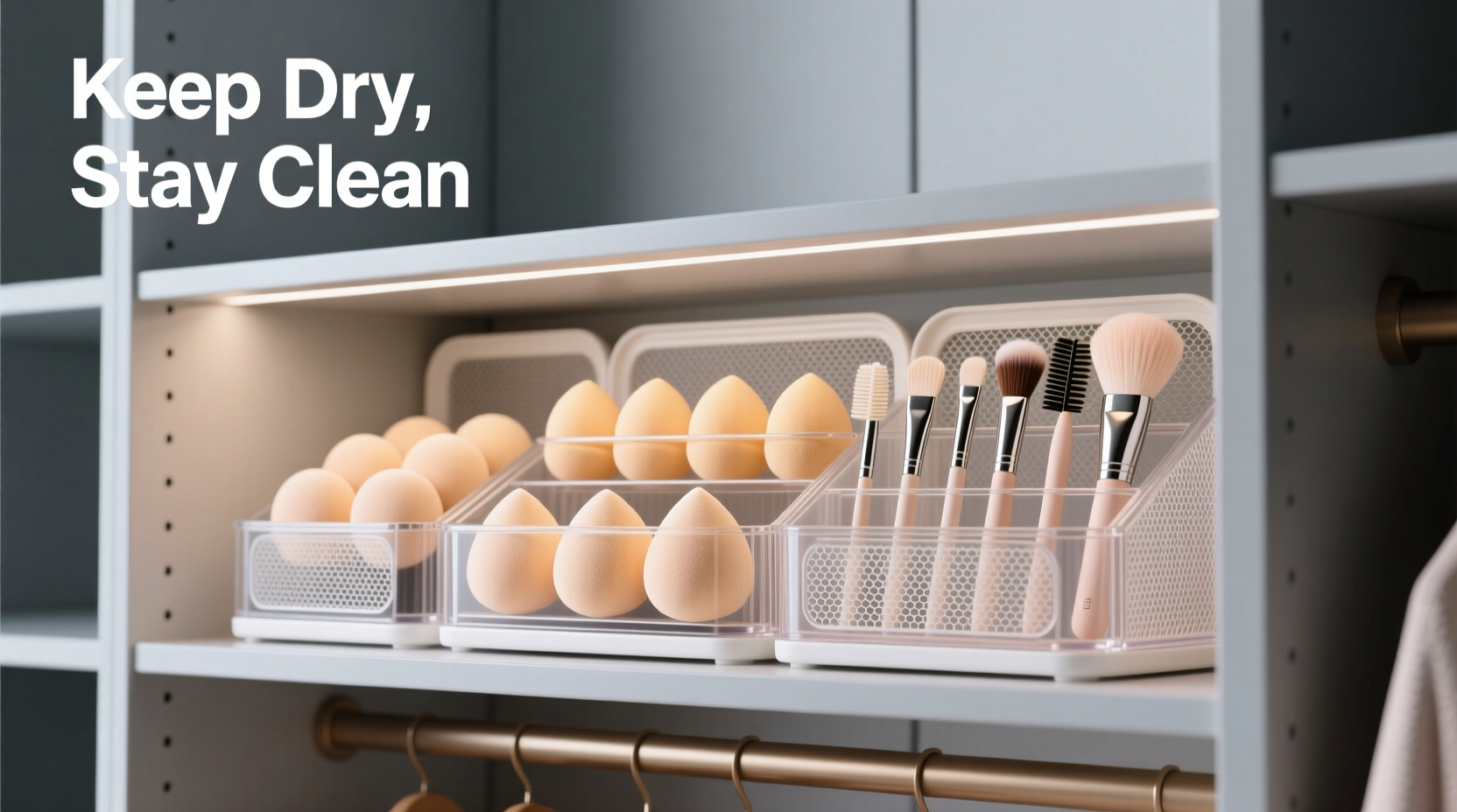 closet organization tips for makeup tools