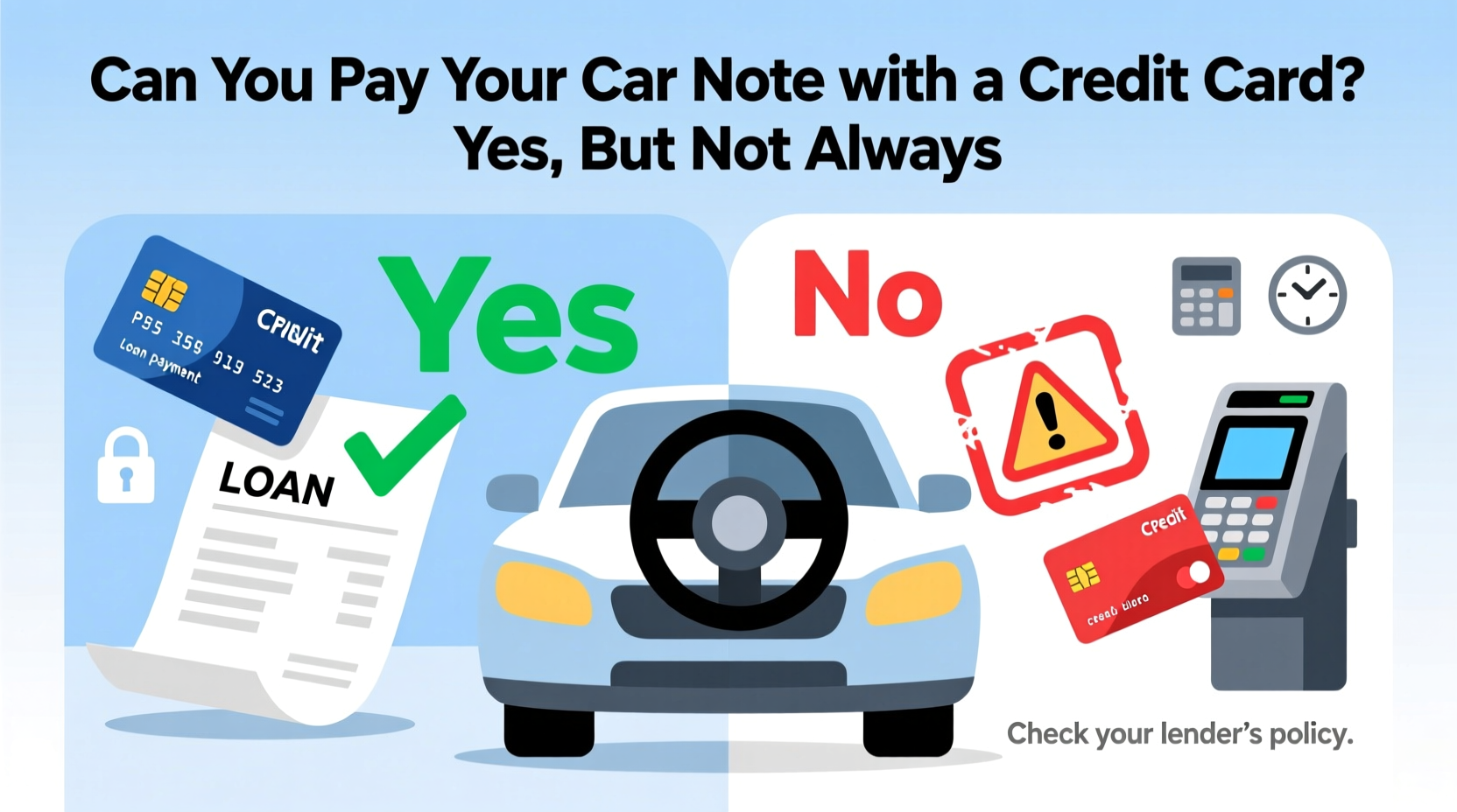 can i pay my car note with my credit card