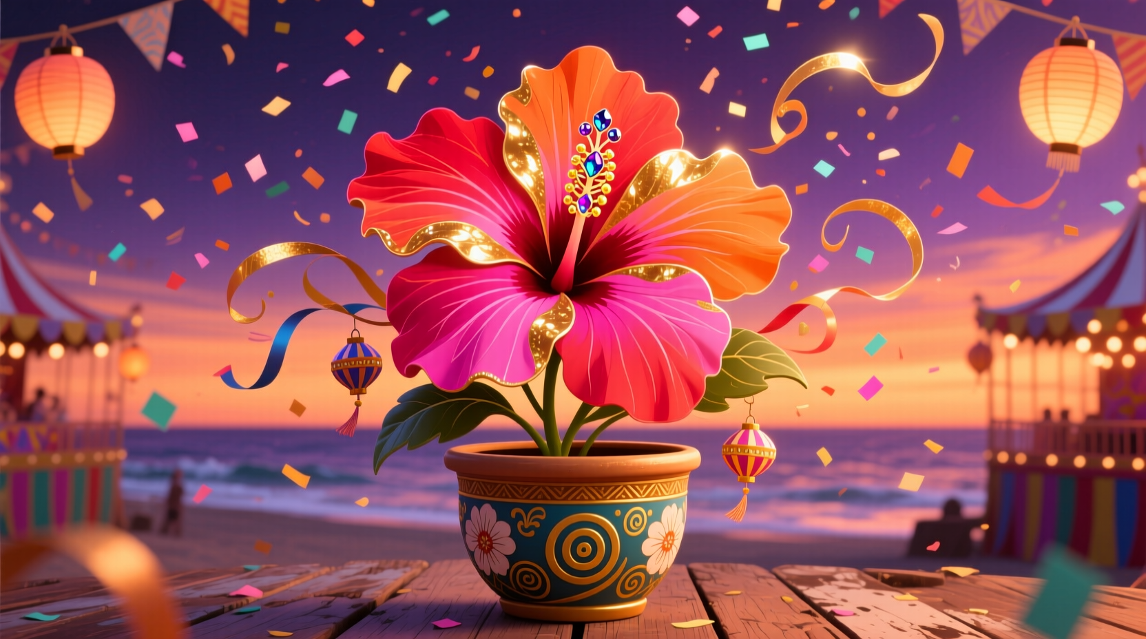 carnival hibiscus