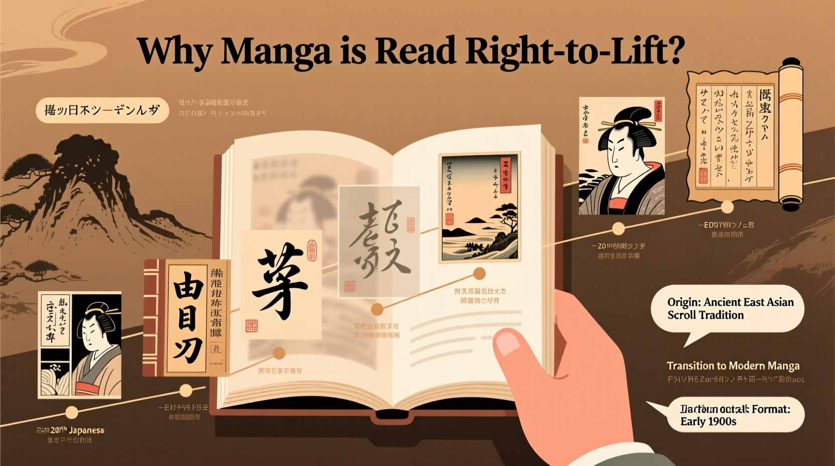 why is manga read from right to left and how did this tradition start