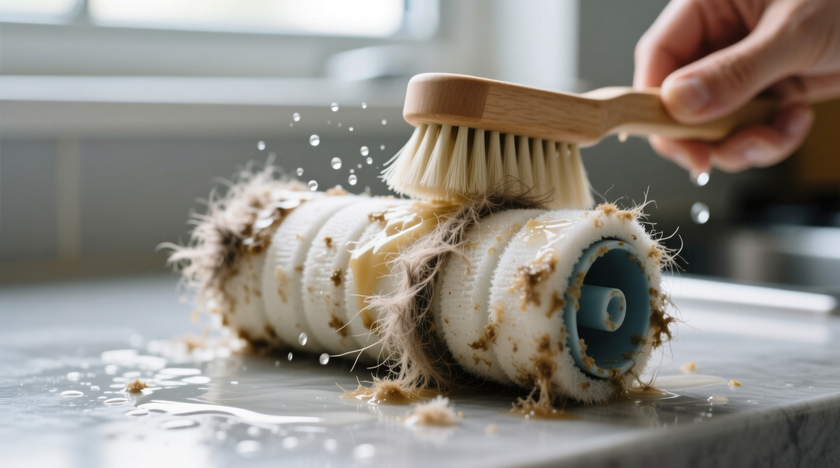 how to clean pet hair rollers properly