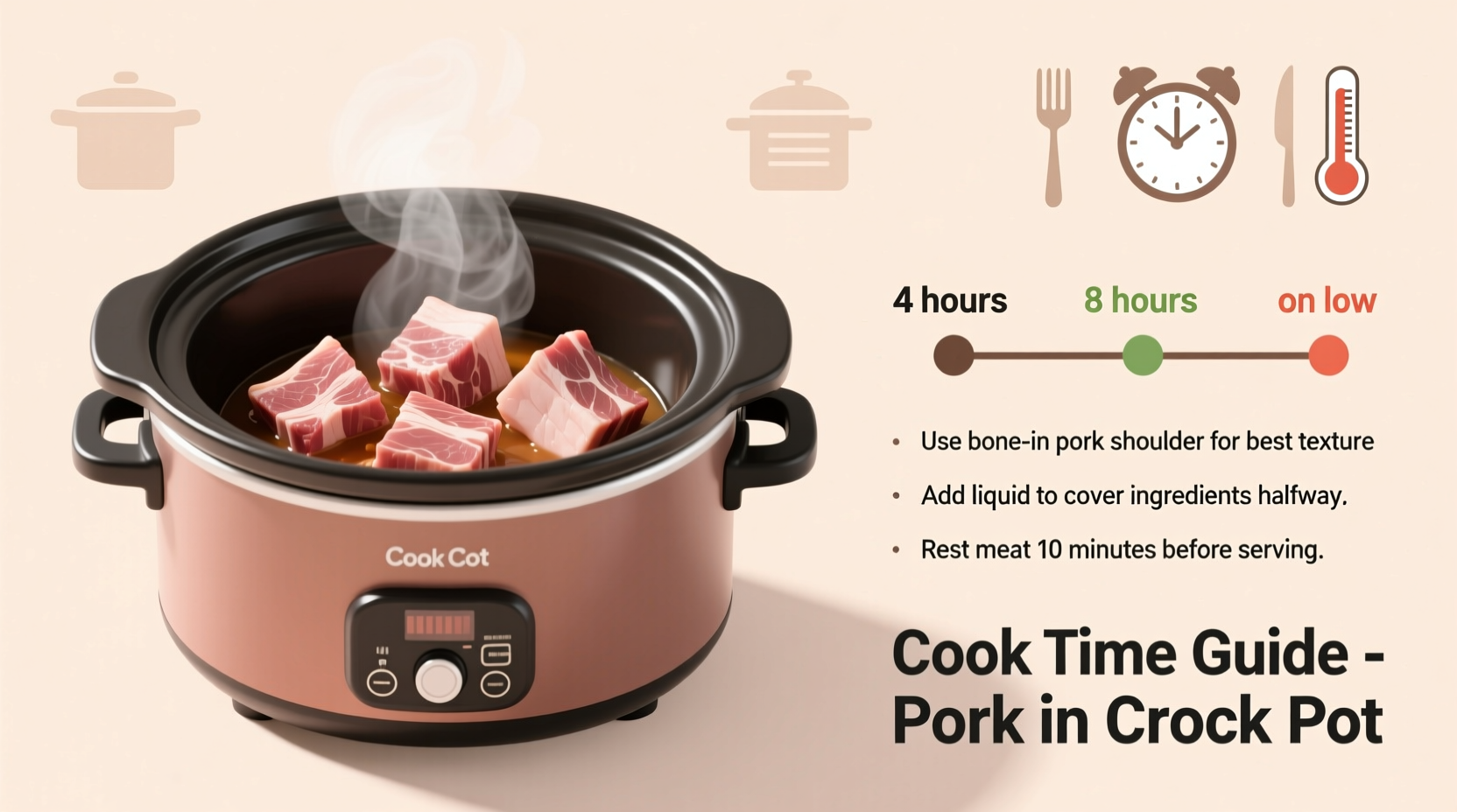 how long to cook pork in crock pot