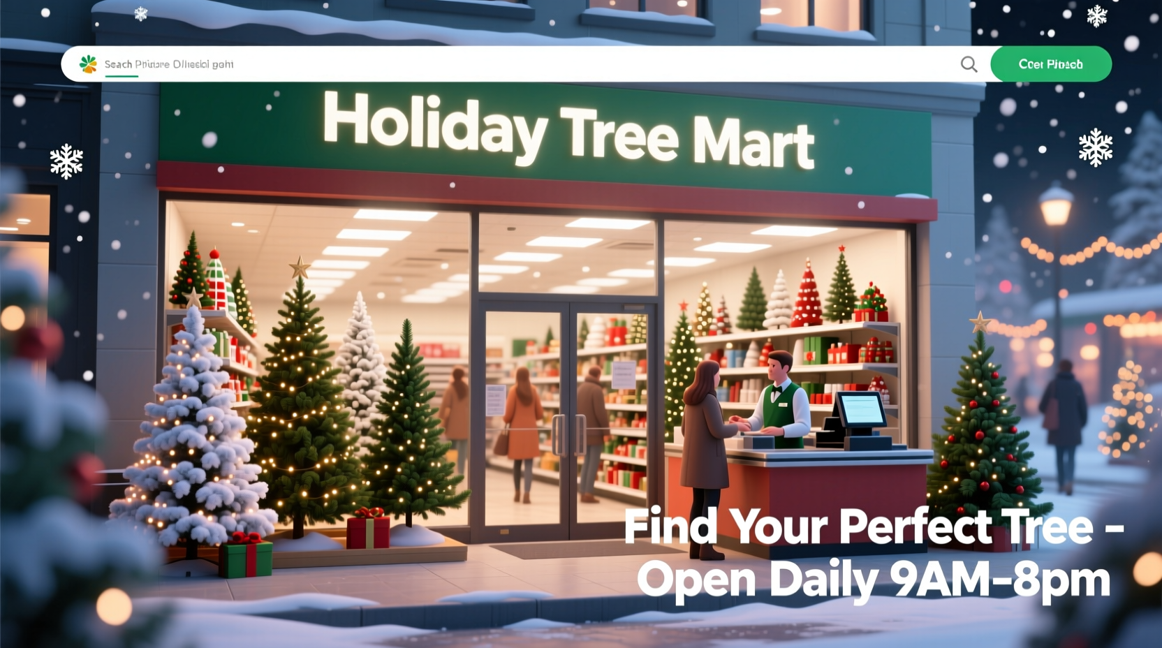 where to buy artificial christmas trees near me