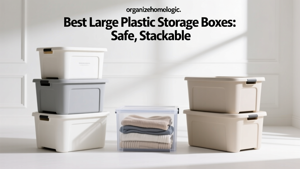 Best Large Plastic Storage Boxes: Safe, Stackable,