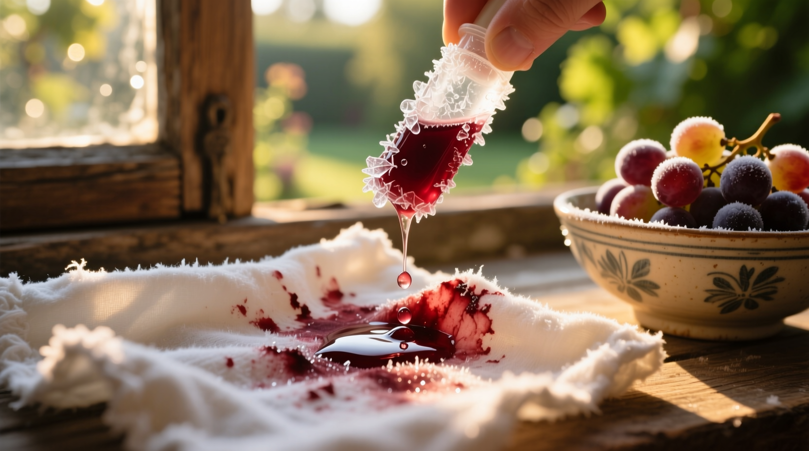 eco friendly red wine stain removal