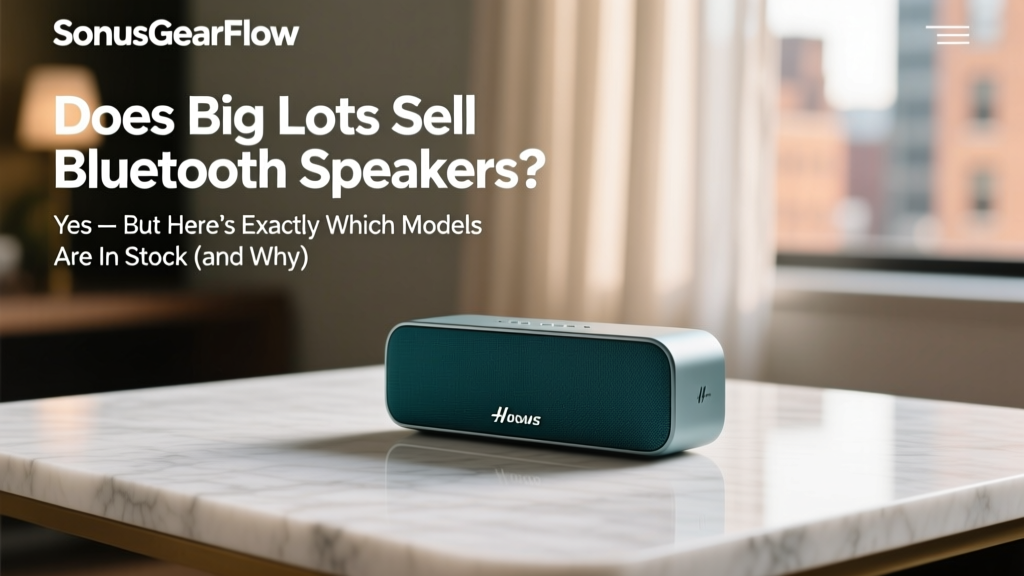 Does Big Lots Sell Bluetooth Speakers? (2026)