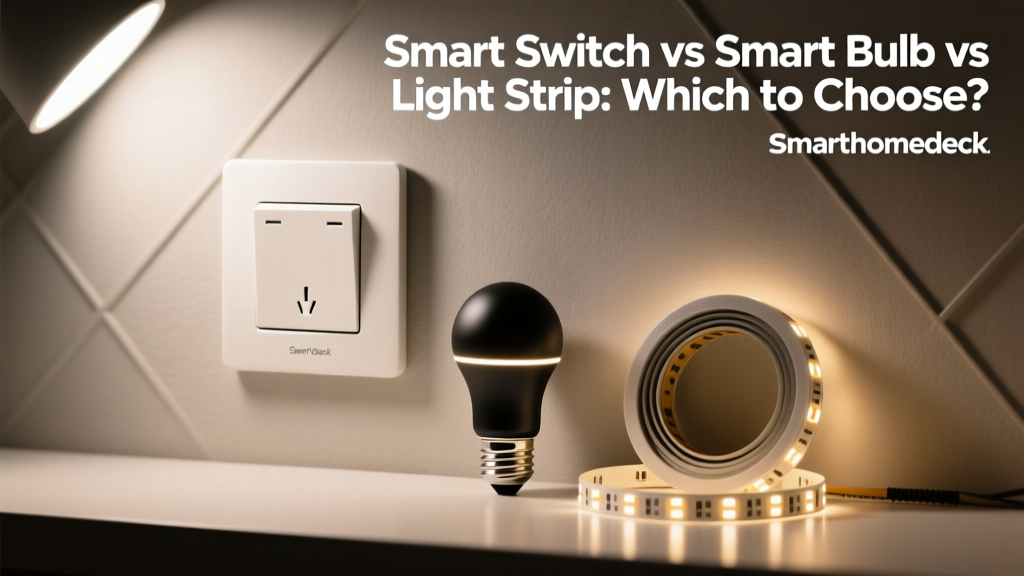 Smart Switch vs Smart Bulb vs Light Strip: Which to Choose?