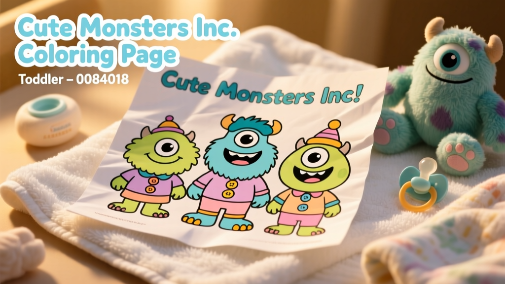 Cute Monsters Inc Coloring Pages for Your Toddler: Developmental Benefits, Safety Tips, and Age-Appropriate Activity Ideas